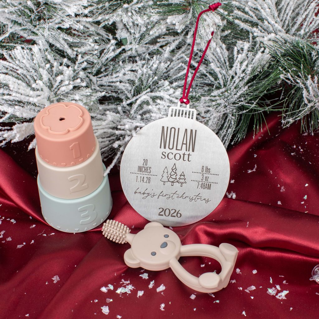 Holiday flatlay product photo