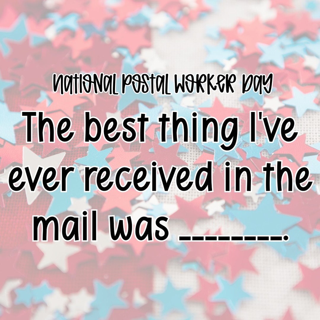 Happy National Postal Worker Day! ✉️

The best things in life sometimes arrive in a mailbox! 📬 Tell us what your favorite mail surprise has been.