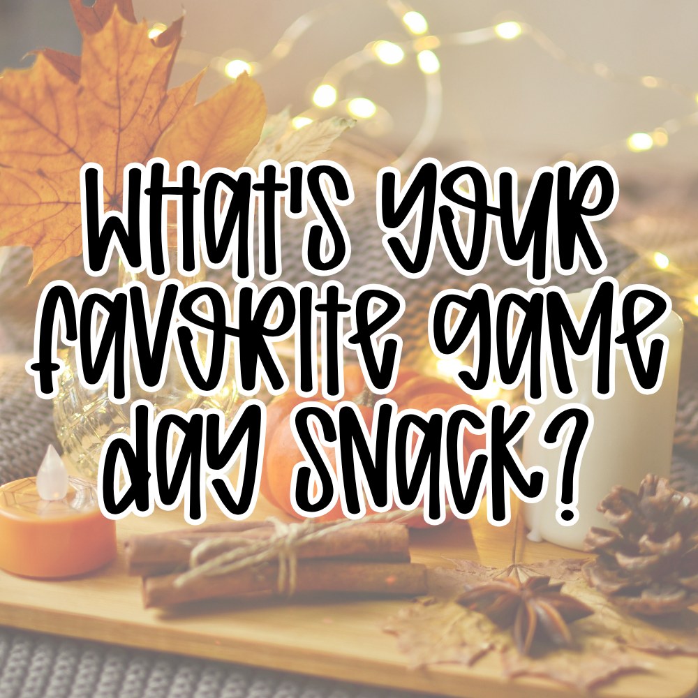 Game day isn't complete without snacks! 🏈

What's your favorite game day snack?
